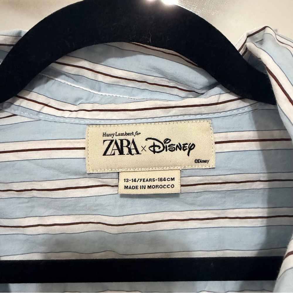 Donald Duck Patch Striped Shirt Harry Lambert for Zara x Disney - Picture 3 of 5